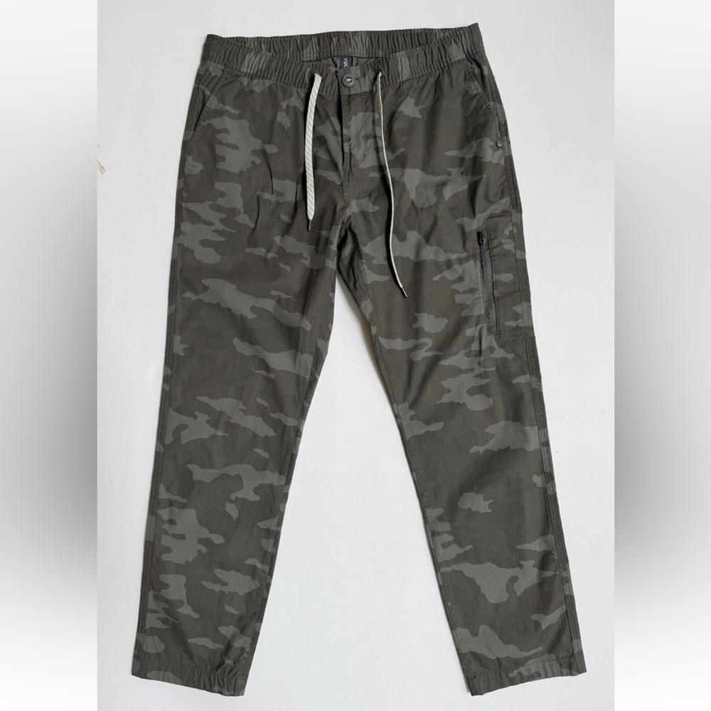 Vuori Ripstop Camouflage Cargo Pants Sz Large Green/ Khaki